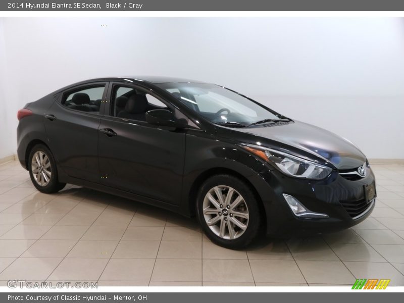 Black / Gray 2014 Hyundai Elantra SE Sedan
