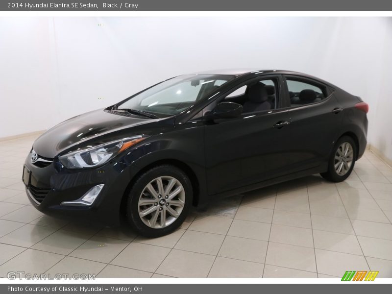 Black / Gray 2014 Hyundai Elantra SE Sedan