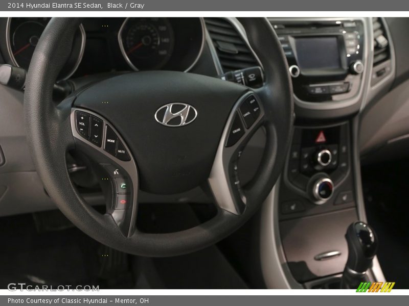 Black / Gray 2014 Hyundai Elantra SE Sedan