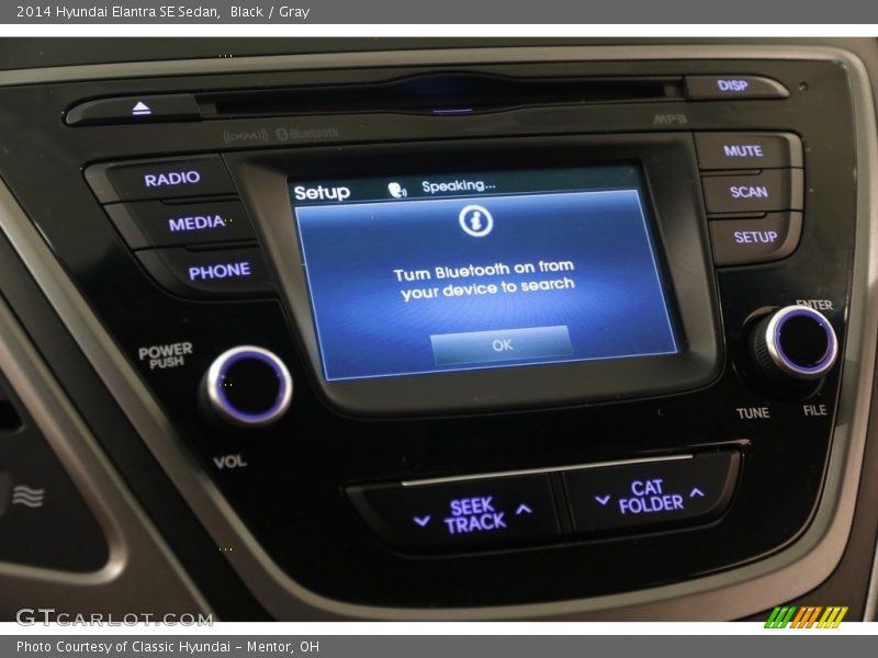 Black / Gray 2014 Hyundai Elantra SE Sedan