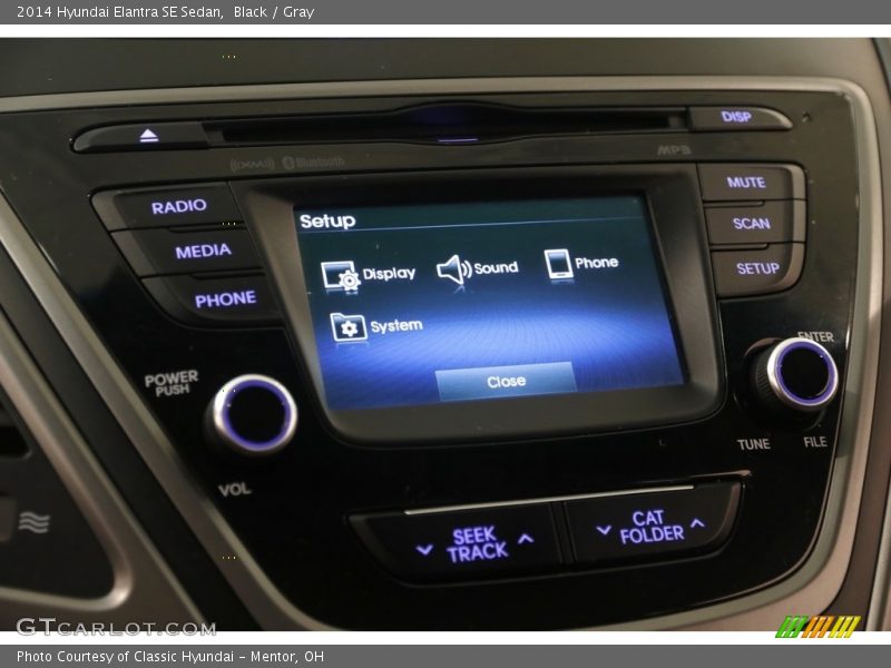 Black / Gray 2014 Hyundai Elantra SE Sedan