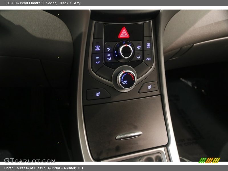 Black / Gray 2014 Hyundai Elantra SE Sedan
