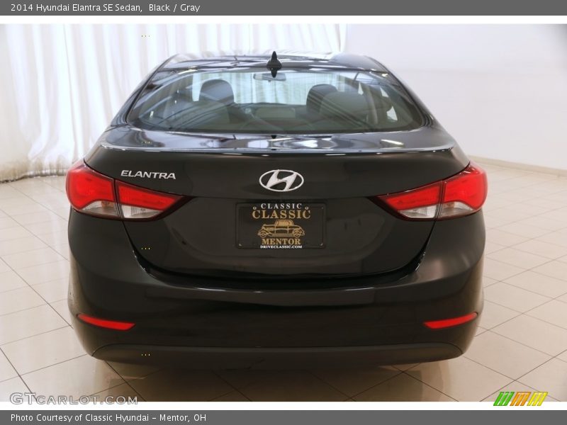 Black / Gray 2014 Hyundai Elantra SE Sedan