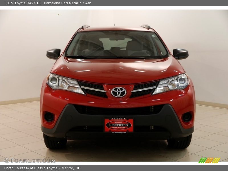Barcelona Red Metallic / Ash 2015 Toyota RAV4 LE
