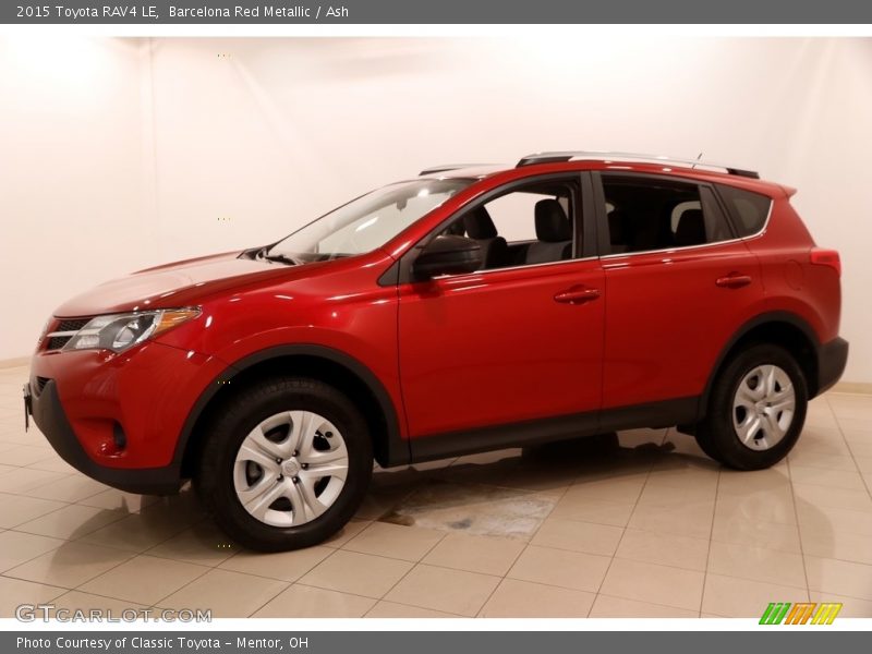 Barcelona Red Metallic / Ash 2015 Toyota RAV4 LE