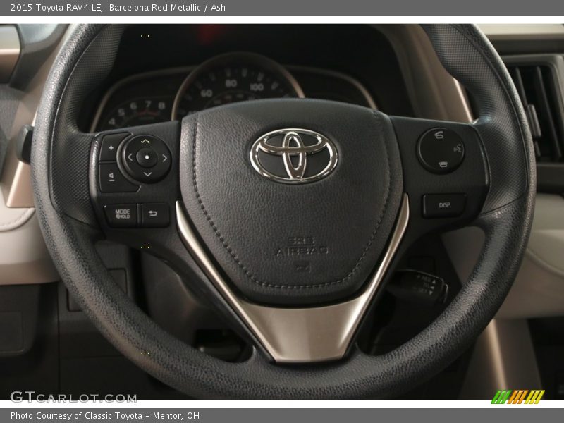 Barcelona Red Metallic / Ash 2015 Toyota RAV4 LE