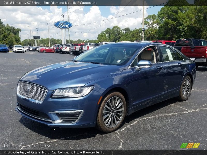 Blue Diamond Metallic / Cappuccino 2018 Lincoln MKZ Select