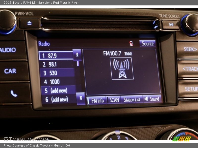 Barcelona Red Metallic / Ash 2015 Toyota RAV4 LE