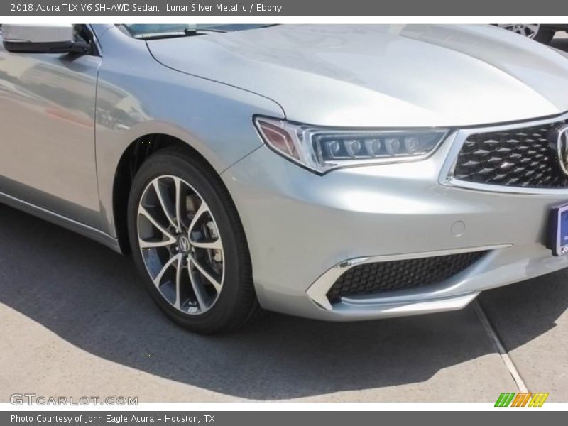 Lunar Silver Metallic / Ebony 2018 Acura TLX V6 SH-AWD Sedan