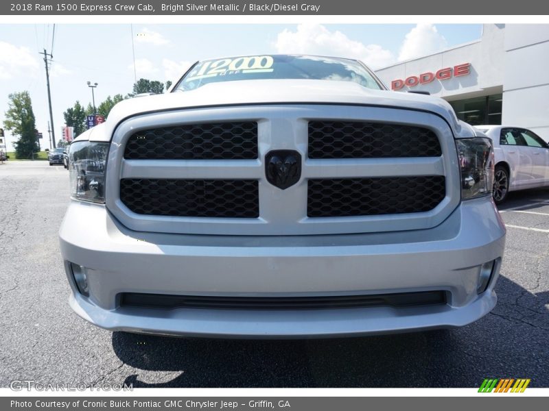 Bright Silver Metallic / Black/Diesel Gray 2018 Ram 1500 Express Crew Cab