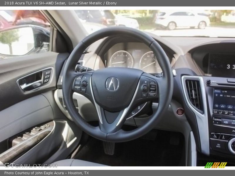Lunar Silver Metallic / Ebony 2018 Acura TLX V6 SH-AWD Sedan
