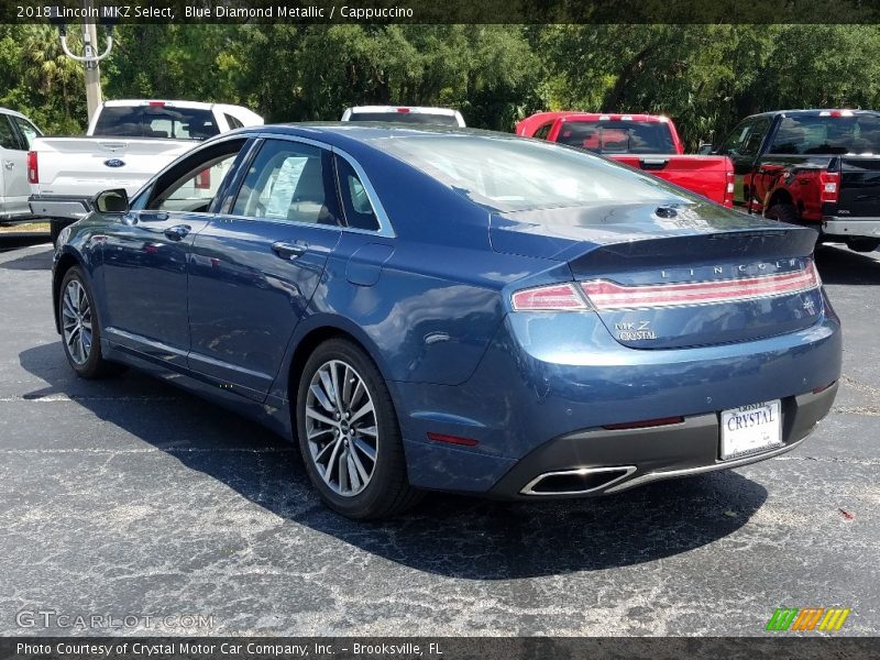 Blue Diamond Metallic / Cappuccino 2018 Lincoln MKZ Select