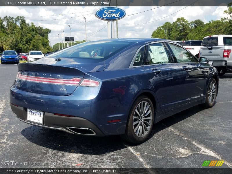 Blue Diamond Metallic / Cappuccino 2018 Lincoln MKZ Select