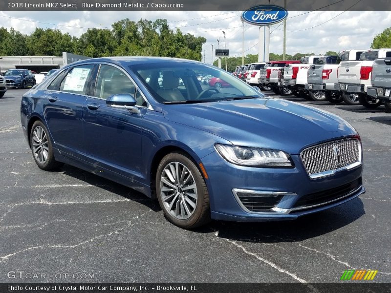 Blue Diamond Metallic / Cappuccino 2018 Lincoln MKZ Select