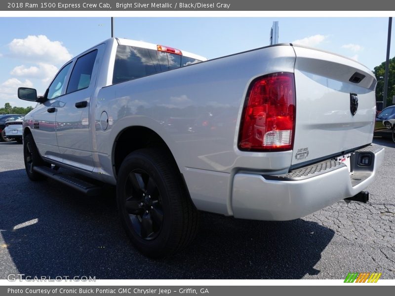 Bright Silver Metallic / Black/Diesel Gray 2018 Ram 1500 Express Crew Cab