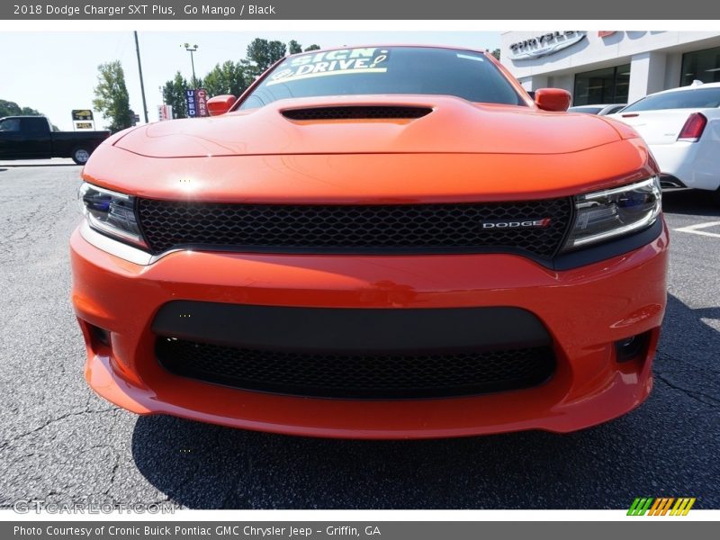 Go Mango / Black 2018 Dodge Charger SXT Plus