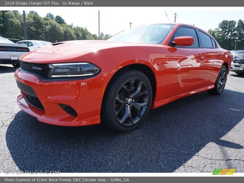 Go Mango / Black 2018 Dodge Charger SXT Plus