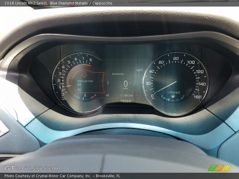 Blue Diamond Metallic / Cappuccino 2018 Lincoln MKZ Select