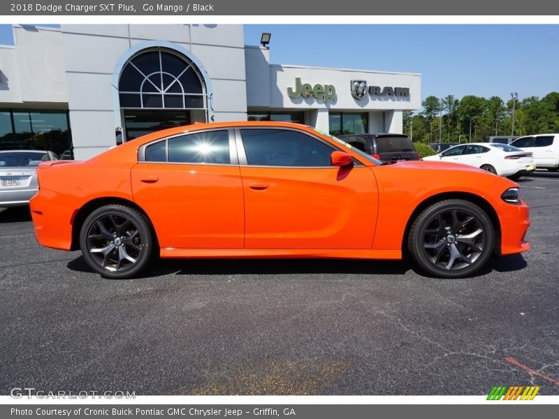 Go Mango / Black 2018 Dodge Charger SXT Plus