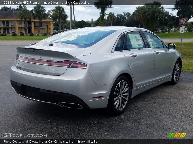 Ingot Silver Metallic / Cappuccino 2018 Lincoln MKZ Premier