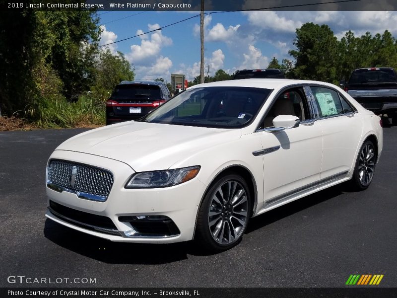 White Platinum / Cappuccino 2018 Lincoln Continental Reserve