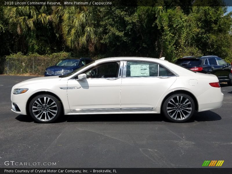 White Platinum / Cappuccino 2018 Lincoln Continental Reserve
