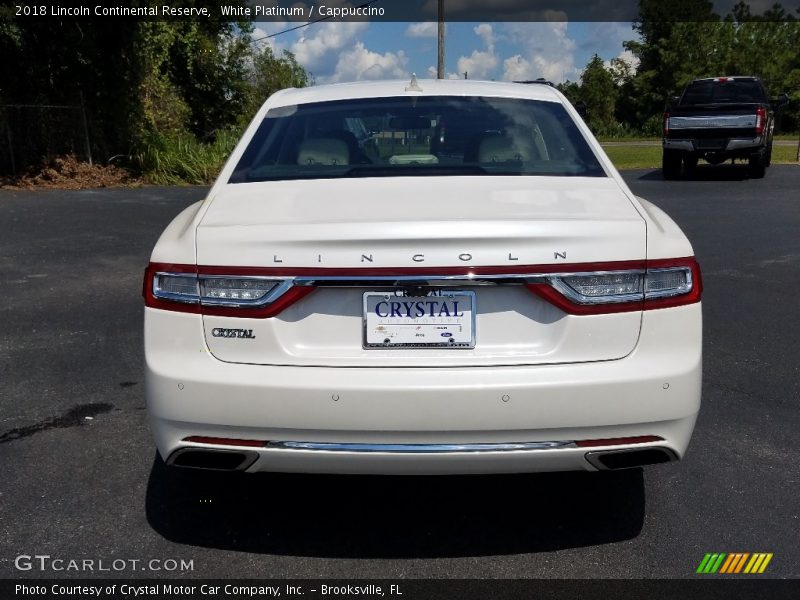 White Platinum / Cappuccino 2018 Lincoln Continental Reserve