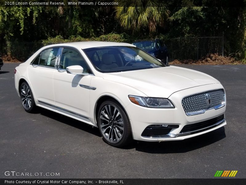 White Platinum / Cappuccino 2018 Lincoln Continental Reserve