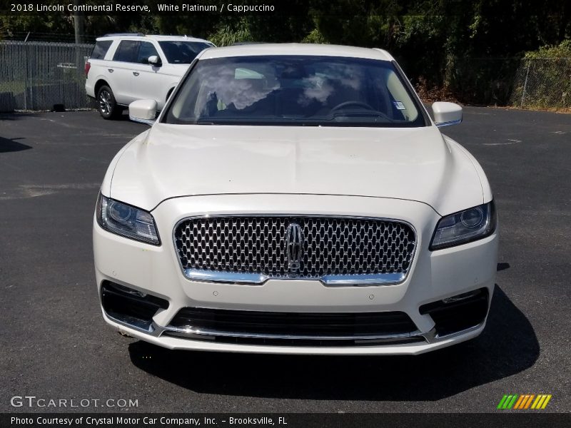 White Platinum / Cappuccino 2018 Lincoln Continental Reserve