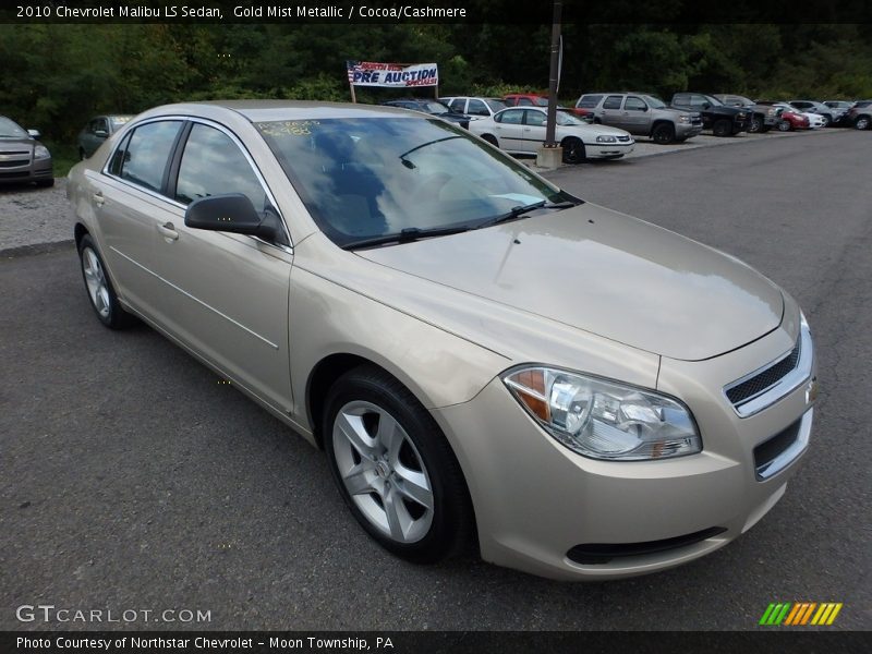 Gold Mist Metallic / Cocoa/Cashmere 2010 Chevrolet Malibu LS Sedan