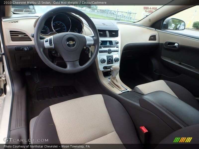 Gold Mist Metallic / Cocoa/Cashmere 2010 Chevrolet Malibu LS Sedan
