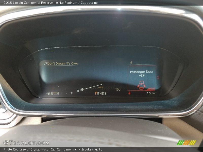 White Platinum / Cappuccino 2018 Lincoln Continental Reserve