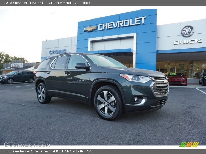 Graphite Metallic / Jet Black 2018 Chevrolet Traverse LT