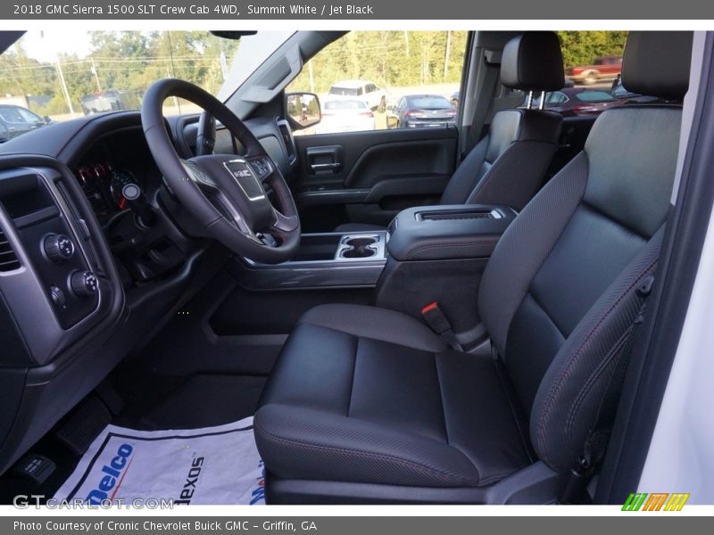 Summit White / Jet Black 2018 GMC Sierra 1500 SLT Crew Cab 4WD