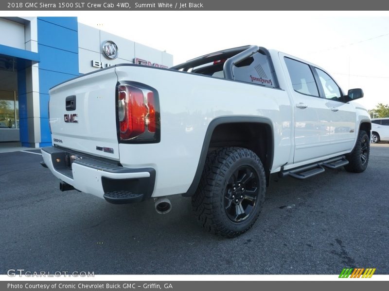 Summit White / Jet Black 2018 GMC Sierra 1500 SLT Crew Cab 4WD