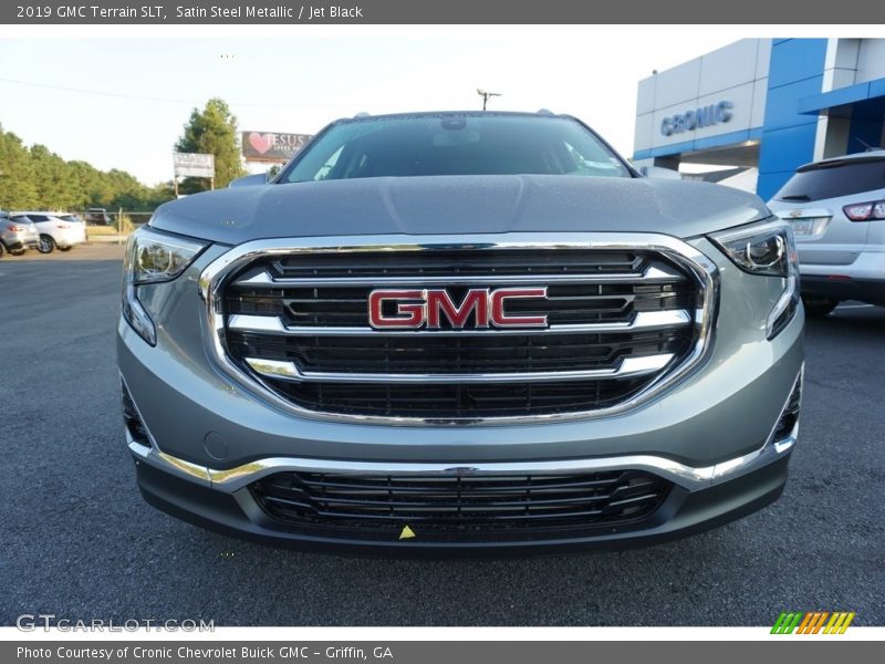 Satin Steel Metallic / Jet Black 2019 GMC Terrain SLT
