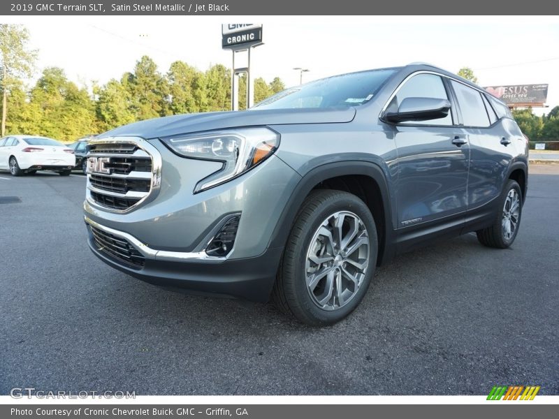 Satin Steel Metallic / Jet Black 2019 GMC Terrain SLT