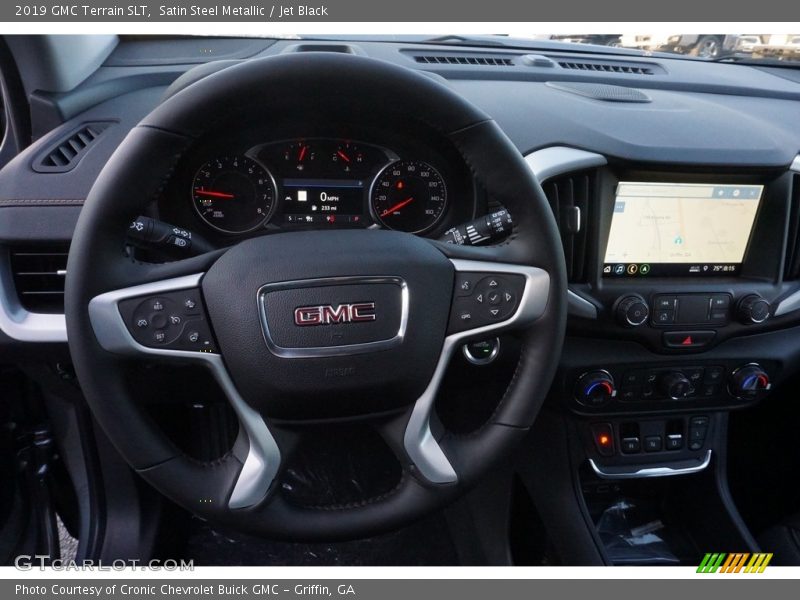 Satin Steel Metallic / Jet Black 2019 GMC Terrain SLT
