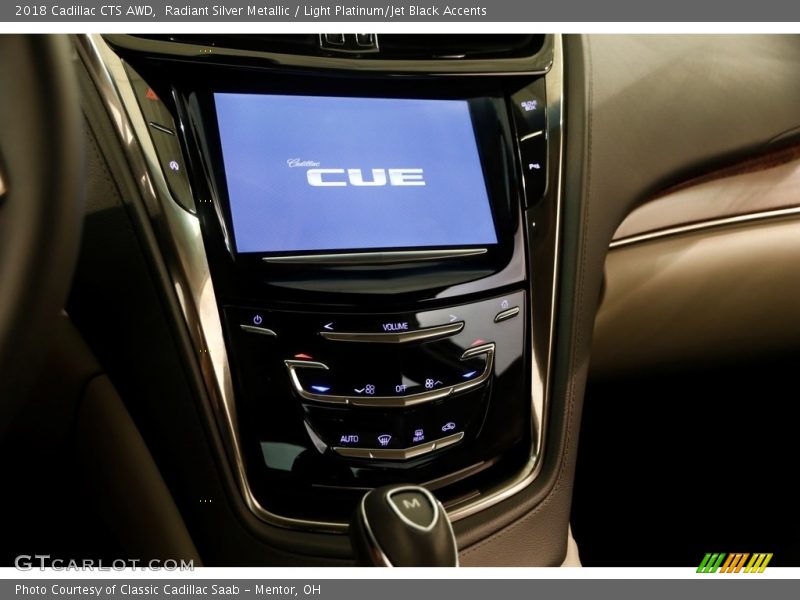 Radiant Silver Metallic / Light Platinum/Jet Black Accents 2018 Cadillac CTS AWD