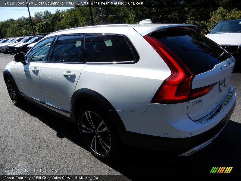 Crystal White Pearl Metallic / Charcoal 2018 Volvo V90 Cross Country T5 AWD