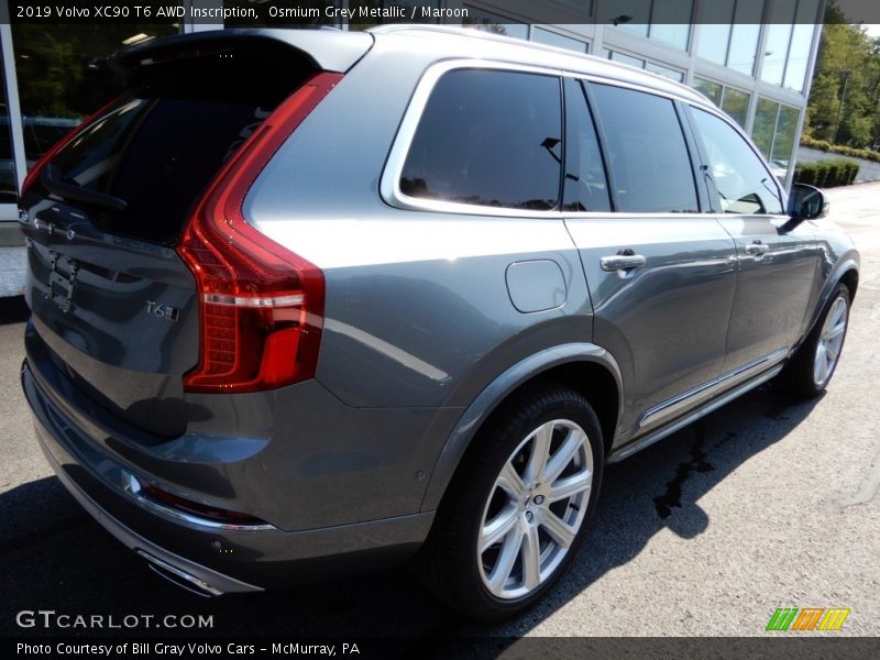 Osmium Grey Metallic / Maroon 2019 Volvo XC90 T6 AWD Inscription