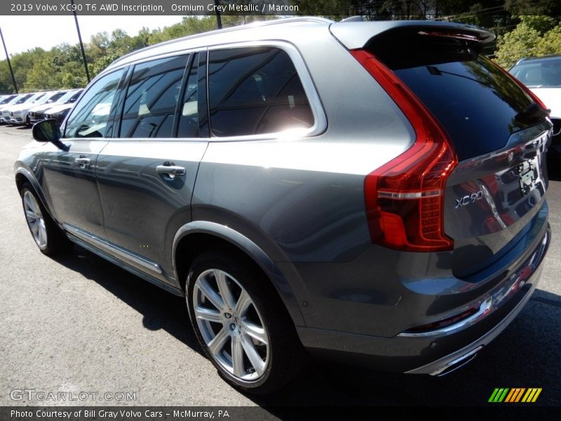 Osmium Grey Metallic / Maroon 2019 Volvo XC90 T6 AWD Inscription