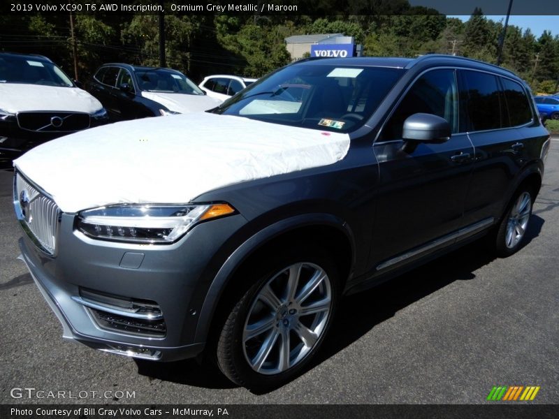 Osmium Grey Metallic / Maroon 2019 Volvo XC90 T6 AWD Inscription