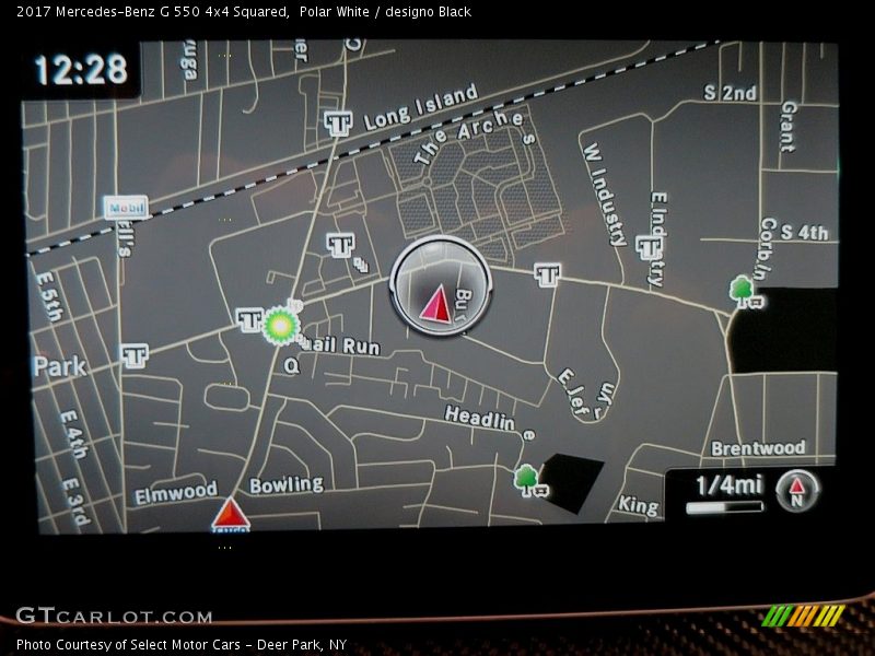 Navigation of 2017 G 550 4x4 Squared