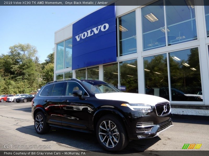 Onyx Black Metallic / Amber 2019 Volvo XC90 T6 AWD Momentum