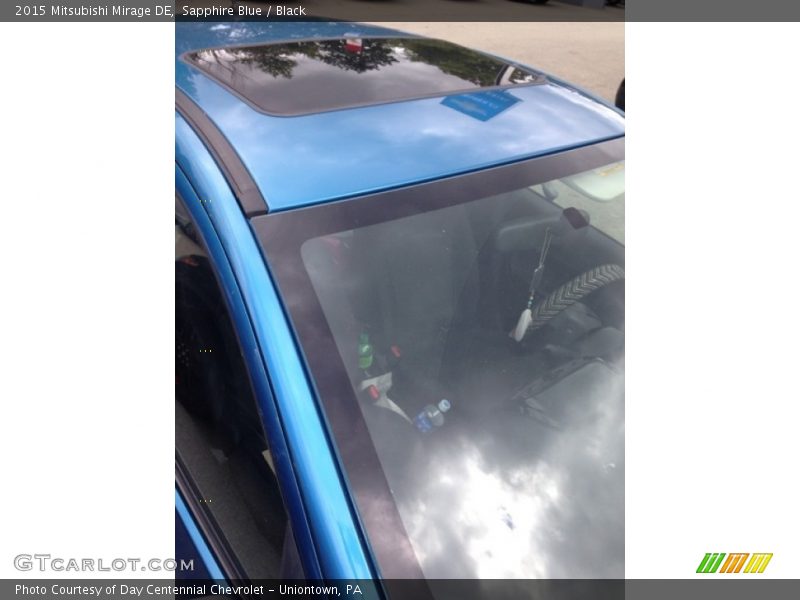 Sapphire Blue / Black 2015 Mitsubishi Mirage DE