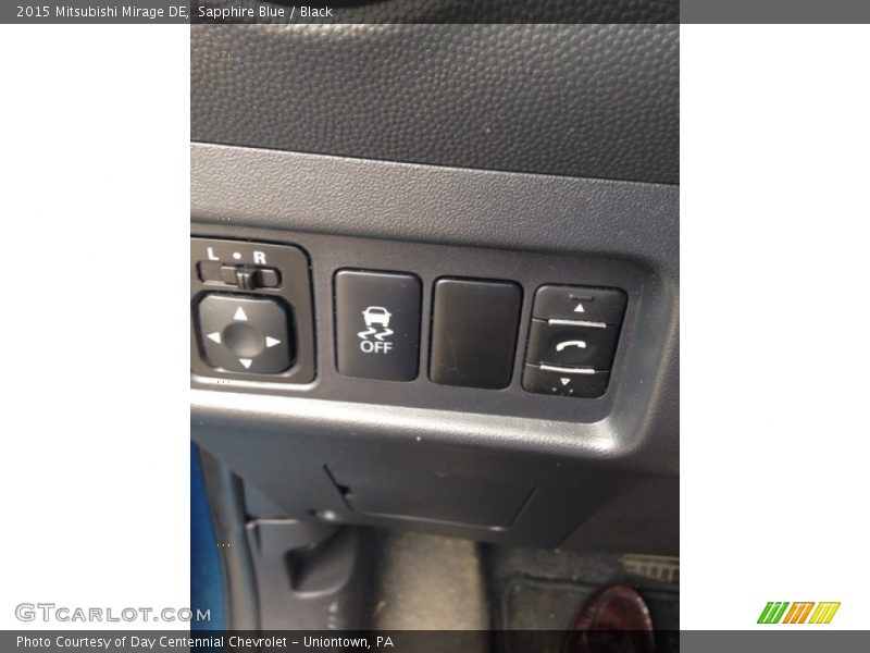 Sapphire Blue / Black 2015 Mitsubishi Mirage DE