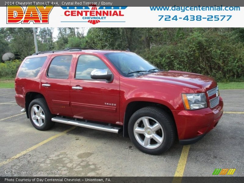 Crystal Red Tintcoat / Ebony 2014 Chevrolet Tahoe LT 4x4