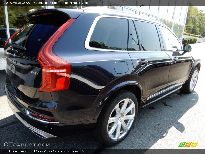 Blue Metallic / Blonde 2019 Volvo XC90 T6 AWD Inscription