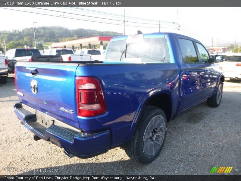 Blue Streak Pearl / Black 2019 Ram 1500 Laramie Crew Cab 4x4